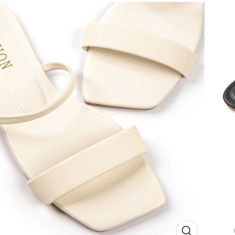 Women's Cream Sandals MICAS summer ivory slide on shoes 9
